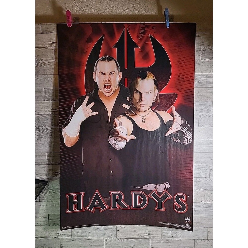 WWE WWF Hardy Boyz 2007 Wall Poster 22x34" Wrestling Matt & Jeff Merch